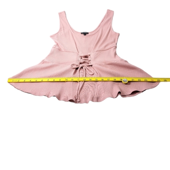 Express Women's Pink Peplum‎ Top Size M - Picture 7 of 14